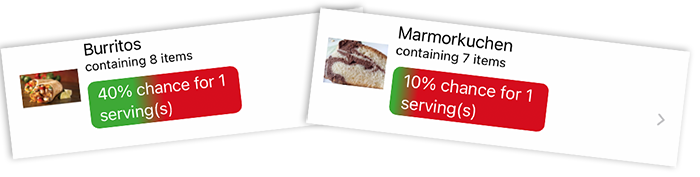 probability of making a receipt