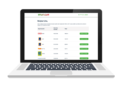 Illustration: Neue Funktion – Export von Kassenbons über die Webanwendung