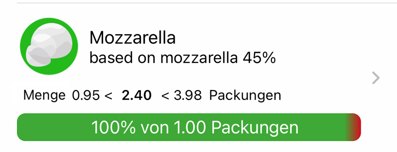 Das Vorratslimit in What's Left bearbeiten
