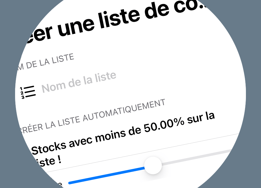 Créer automatiquement une liste de course avec What's Left